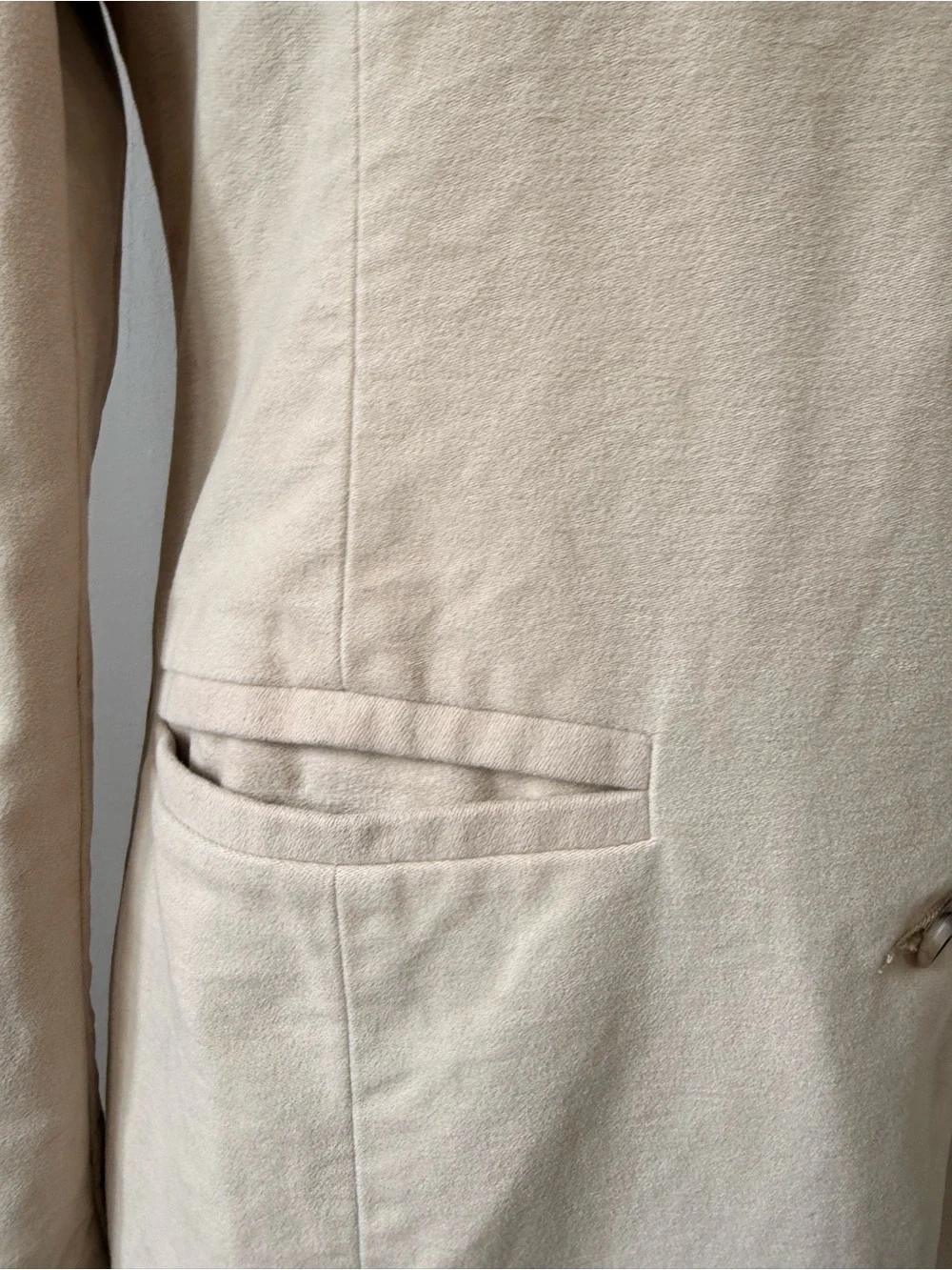 Vintage United Colors of Benetton, Cotton Moleskin Topcoat Jacket, sz XS - Picture 4 of 10